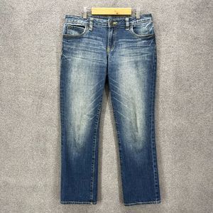 Gap Curvy Jeans Womens 6‎ 28A Blue Denim Straight Premium Low Rise